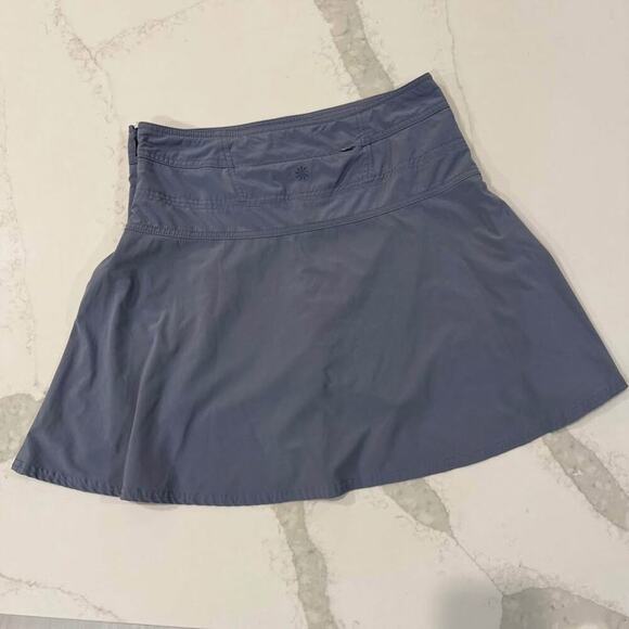 Athleta Everyday Skort Skirt Womens 10 Purple/Gray Zipper Side Tennis Activewear - Picture 5 of 10